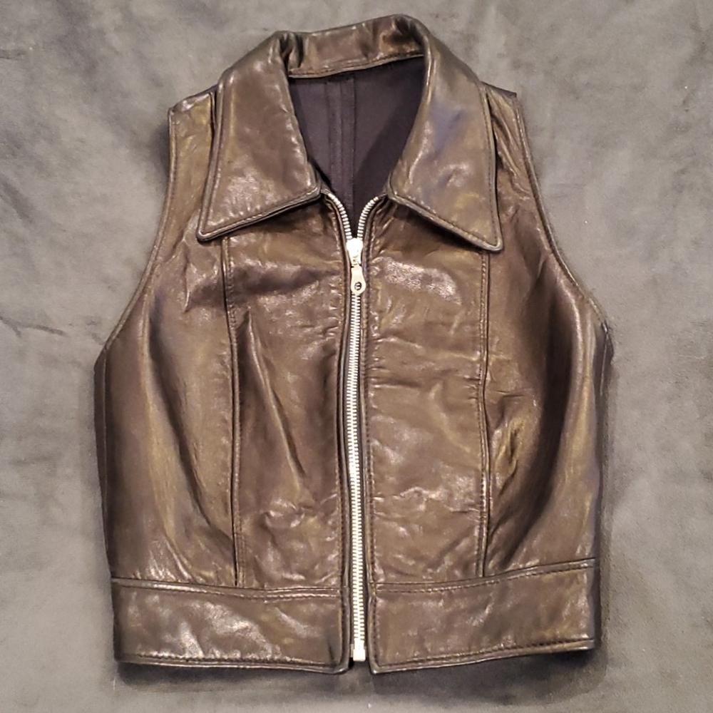 Bebe Moda leather vest size 2